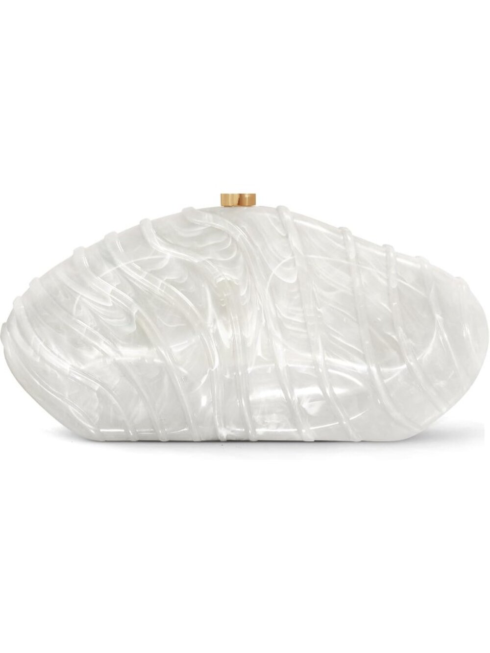 〽️Women's Marble White Clutch Purse Acrylic Shell Evening Party Prom Chain Bags